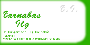 barnabas ilg business card